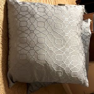 Set of two blue pillows.  Fair condition